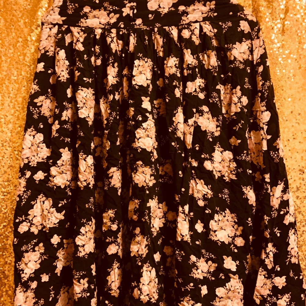 Boho floral skirt